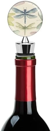 Dragonfly Drawing Wine Stoppers for Wine Bottles Vacuum Wine Bottle