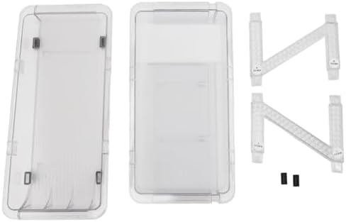 HERCHR Stack Can Dispensers, Rolling Soda Can Organizer 2 Layer Clear