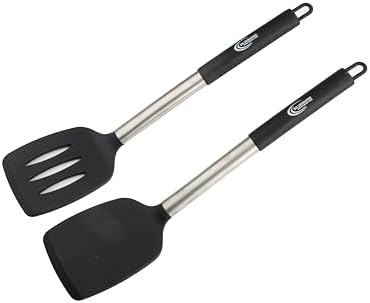 Silicone Spatula Set (2-Piece) – High Heat-Resistant, Non-Slip Grip