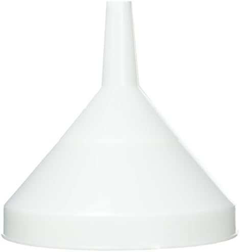 HomeBrew 8" Funnel with Strainer White