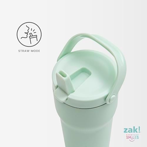 Zak Designs Sutton Travel Tumbler for On the Go, 30oz Stainless Steel