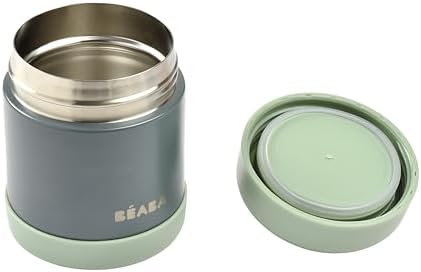 Beaba Stainless Steel Insulated Food Jar 10 oz, Kids Thermos, Lunch
