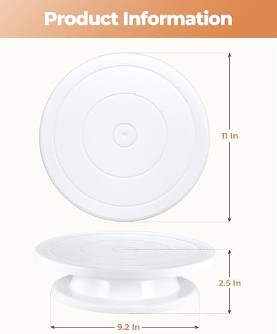 Kootek Cake Stand Turntable for Party, Base Giratoria para Pastele