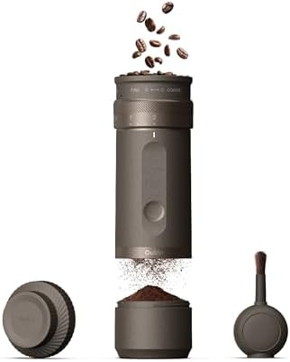 OutIn Fino Portable Electric Coffee Grinder, 28 Settings
