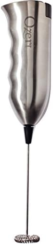 Ozeri Deluxe Milk Frother and 12 oz Frothing Pitcher in Stainless