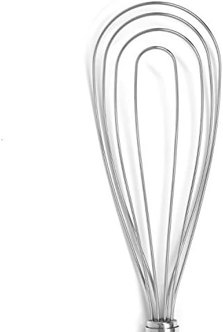 Norpro Krona 11-Inch Stainless Steel Flat Whisk, 11in/28cm, Silver