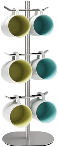 Mug Holder Tree, Coffee Cup Holder with 6 Hooks, Coffee Mug Rack