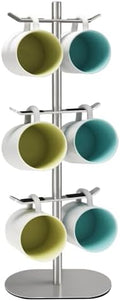 Mug Holder Tree, Coffee Cup Holder with 6 Hooks, Coffee Mug Rack