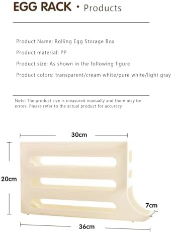 30 Eggs Egg Holder For Fridge Auto Rolling Fridge Egg Organizer,4