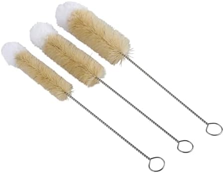 Casabella Glassware Cleaning Brushes with Soft Microfiber Tips, Set of