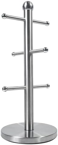 DreamsEden Metal Mug Holder Tree 6 Mugs - Coffee Cup Storage Rack with
