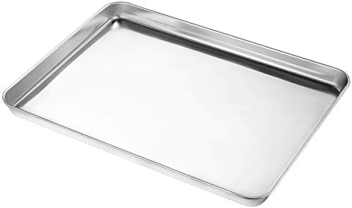 Wildone Baking Sheet Set of 3, Stainless Steel Cookie Sheet Cooking
