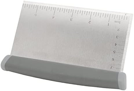 Stainless Steel Bench Scraper, Dough Pastry Scraper with Measuring