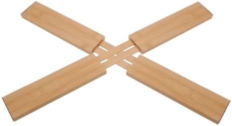 2pcs Bamboo Drawer Dividers Kitchen Organizer for Utensils Compact and
