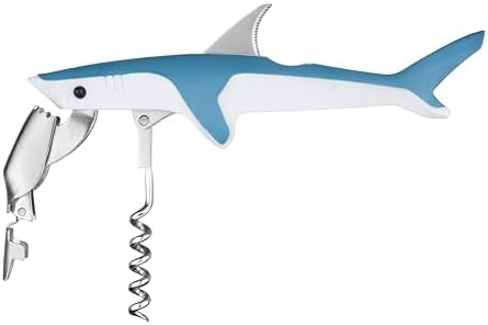 True Shark Waiters Corkscrew Wine Opener with Sharp Foil Cutter