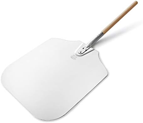 New Star Foodservice Aluminum Pizza Peel, 16 x 18 inch