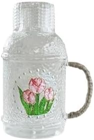 Drinking 2200ml Glass Water Pitcher Carafe with Lid