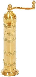 Original Greek Pepper Mill, Brass, 9"