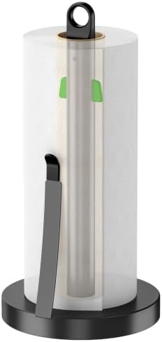 Jesginboo Countertop Paper Towel Holder, Black