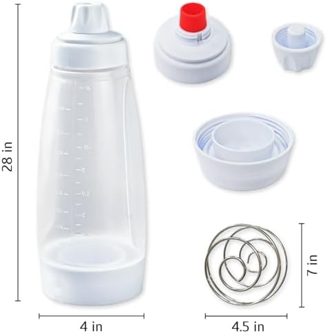 2-Pack Pancake Batter Dispensers with Blender Balls