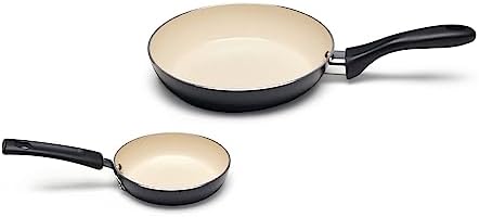 Amazon Basics 11-Piece Ceramic Non-Stick Pots and Pans Set, Dishwasher