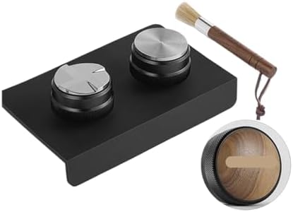51/53/58mm Coffee Tamper & Distributor With Tamping Mat Cleaning Brush