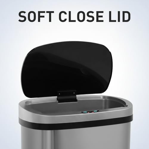 13 Gallon Motion Sensor Stainless Steel Kitchen Trash Can
