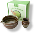 Matcha Bowl and Whisk Holder Set, 2 Pc Japanese Ceramic Matcha Tea Kit