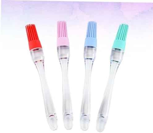 Silicone Basting Brushes 4 Piece Set for Baking and Barbecue Grilling