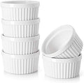 DOWAN 4 oz Ceramic Ramekins Set of 6, Oven Safe Souffle Dishes for Air