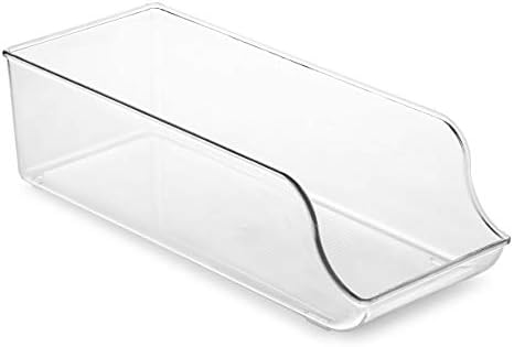8-Pack Clear Plastic Pantry Organizer Bins