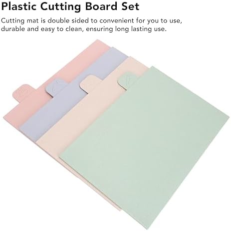 Color Coded Cutting Boards Set Double Sided Mats Holder Space Saving