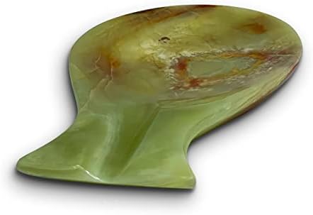 Luxury Handmade Multi Green Calcite Crystal Spoon Rest for Kitchen