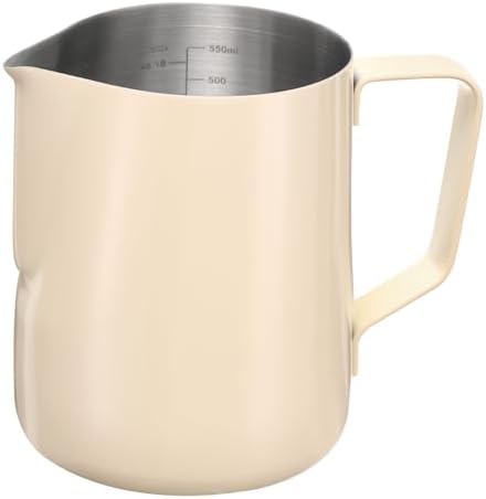 uxcell Milk Frothing Pitcher, 21oz / 600ml Stainless Steel Milk