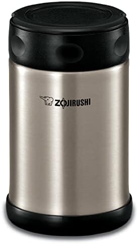 Zojirushi Steel Food Jar, 25-Ounce, Black/Stainless