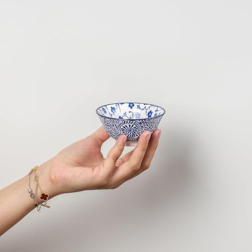 Selamica Ceramic 4 oz Dipping Bowls for Side Dishes, Set of 6, Vintage