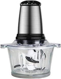 Electric Food Chopper, 300W, 2L Glass Bowl
