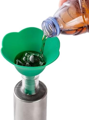 Flower-Shape Silicone Funnel Set – 3 Sizes (4.8′′, 3.6′′, 3.2′′ Ø)
