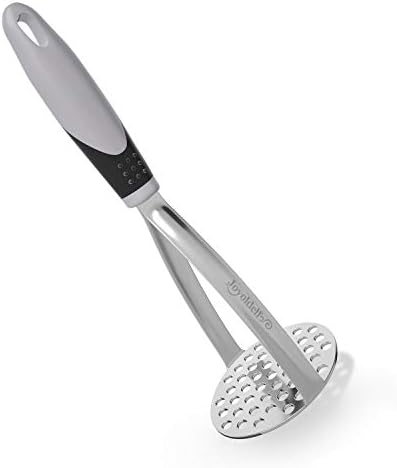Joyoldelf Heavy Duty Potato Masher, Stainless Steel Integrated Masher