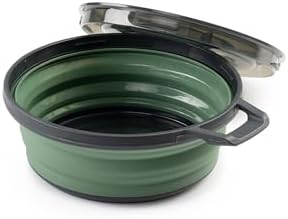 GSI Outdoors Escape Collapsible Bowl with Lid, 22 fl oz, Sage Green