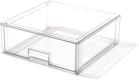 BINO Stackable Storage Drawers, X-Large, Clear