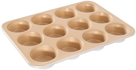 Nordic Ware Naturals Aluminum NonStick Muffin Pan, Twelve 2.75 Inch