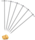 6Pcs Stainless Steel Potato Baking Nails, 5.5 Inch Heat Core Rods for