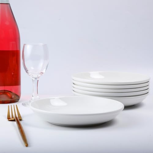 6 Pieces 7 Inch Ceramic Dessert Plates, Round
