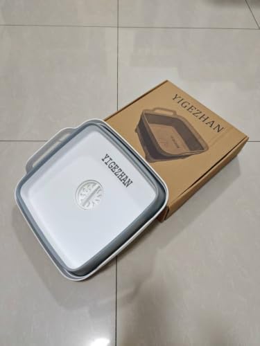 Yigezhan Collapsible Silicone Colander, Food Drain Basket, Space