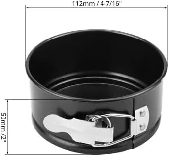 QWORK 4 Inch Springform Pan Set, Nonstick, Leakproof Mini Cheesecake