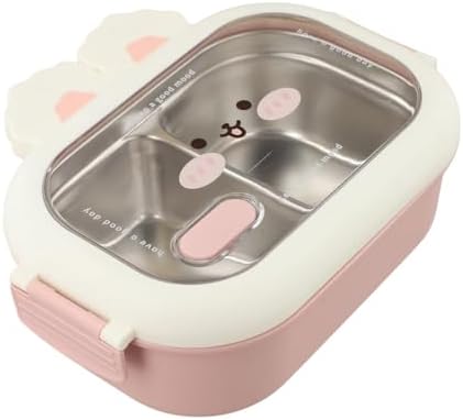 Cute Bunny for Stainless Steel Lunch Box with Leak-Proof Lid, Reusable