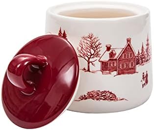 Bico Toile De Jouy Winter Wonderland Ceramic Sugar and Creamer Set