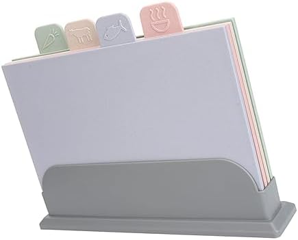 Cutting Board Mat Set, Set of 4 Color Coded Cutting Boards for