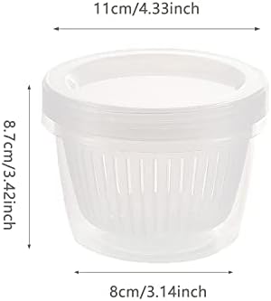 4 Pack Onion Keeper Onion Saver Storage Container 2 Layer with